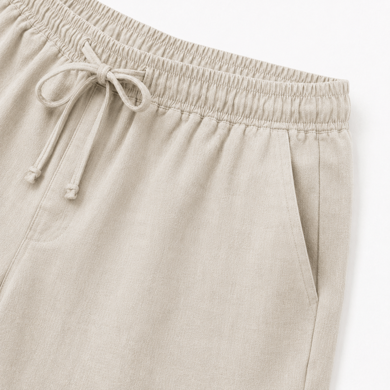 Men's Linen Blend Drawstring Shorts Relaxed Fit