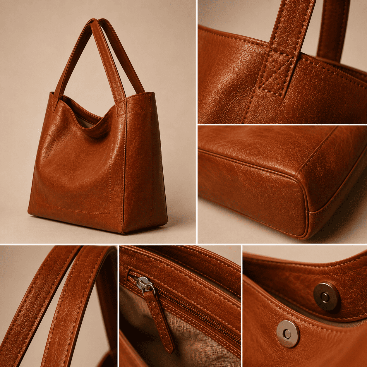 Scarlett™ | Luxury Leather Tote
