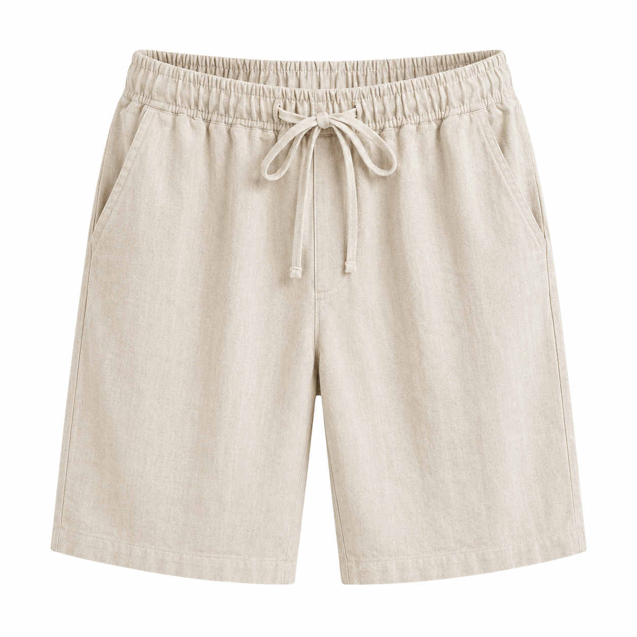 Men's Linen Blend Drawstring Shorts Relaxed Fit