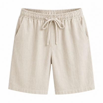 Men's Linen Blend Drawstring Shorts Relaxed Fit