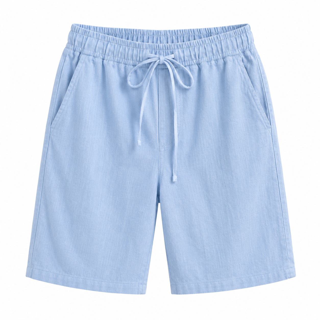 Men's Linen Blend Drawstring Shorts Relaxed Fit