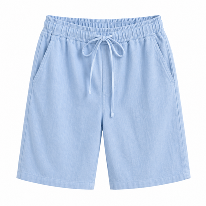 Men's Linen Blend Drawstring Shorts Relaxed Fit