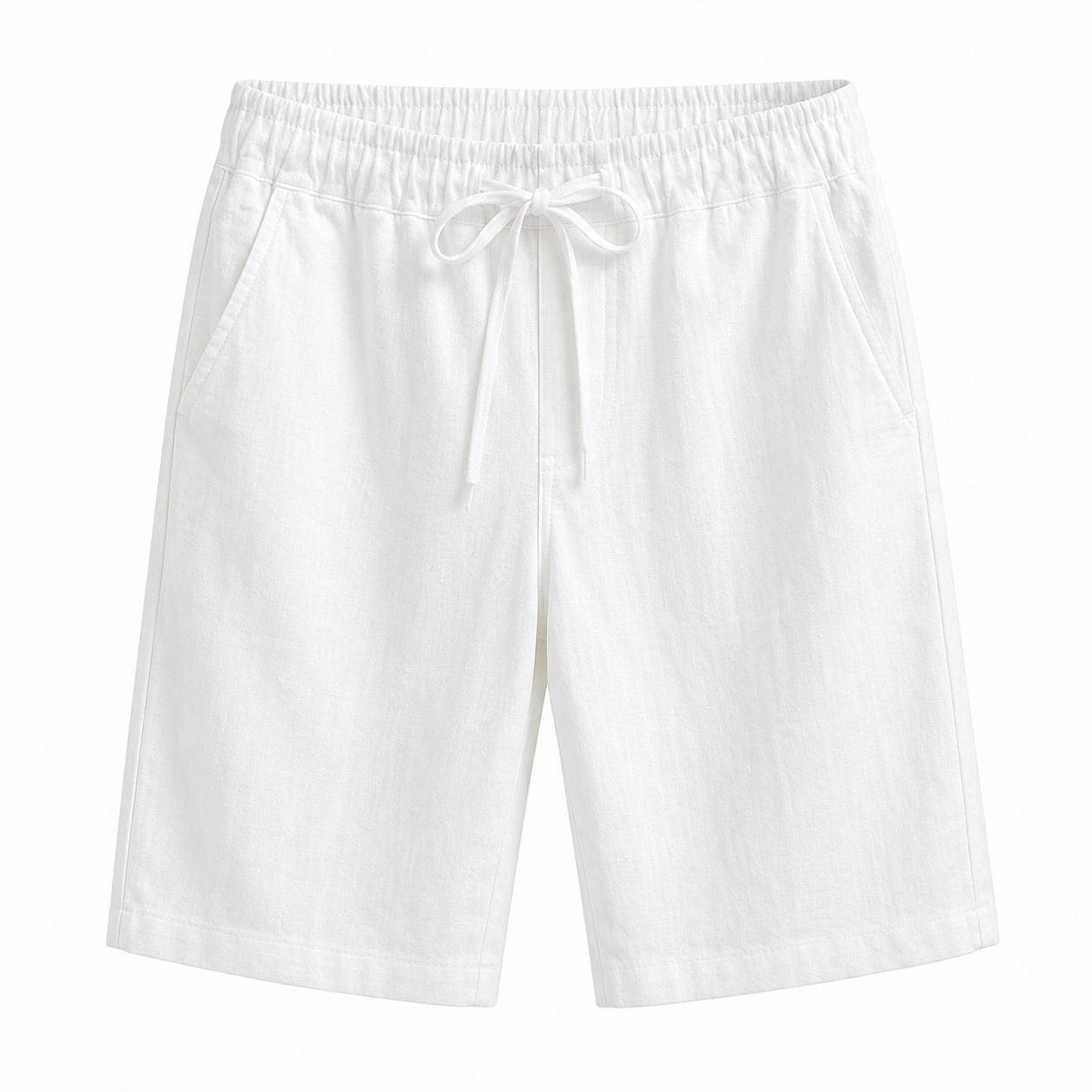 Men's Linen Blend Drawstring Shorts Relaxed Fit
