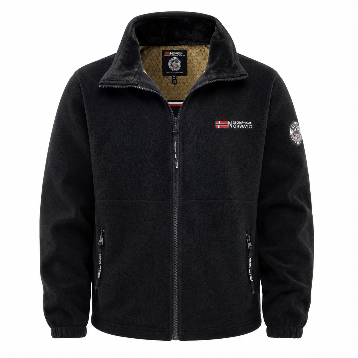Nordic Peak Men's Sherpa-Lined Fleece Hoodie