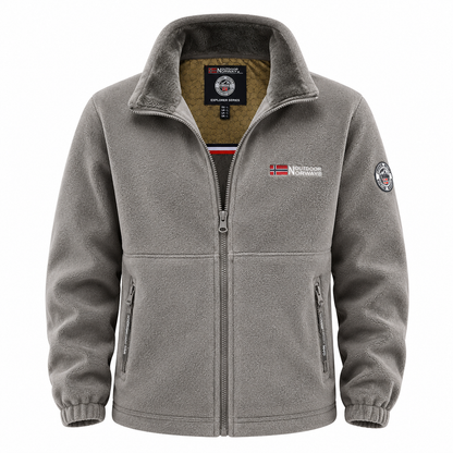 Nordic Peak Men's Sherpa-Lined Fleece Hoodie