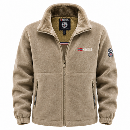 Nordic Peak Men's Sherpa-Lined Fleece Hoodie